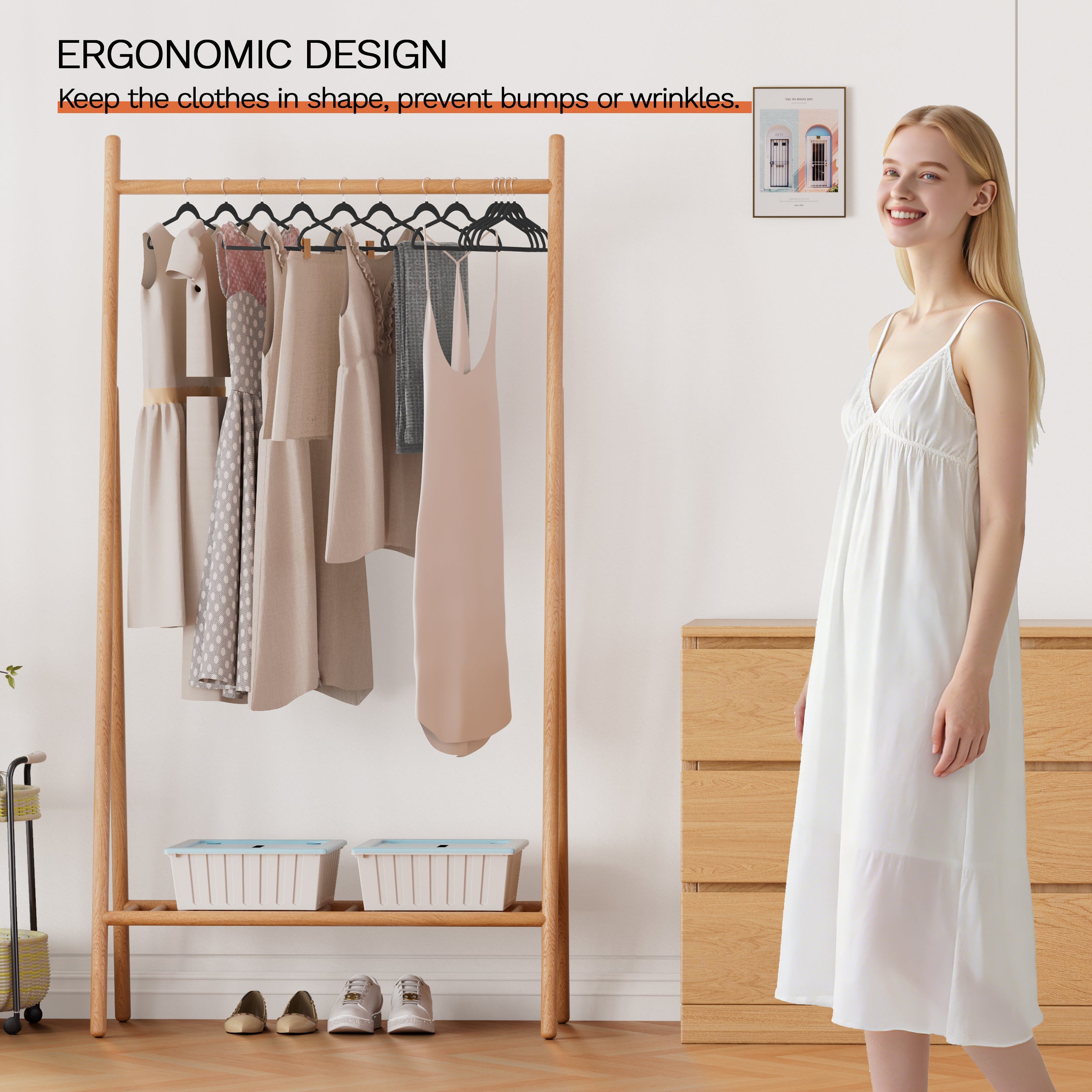 Black Velvet Hangers 60 Pack, Slim Space Saving Suit Hangers for Closet Organizer, Rotating Silver Hook, Non Slip Clothes Felt Hanger Heavy Duty for Coat,Shirt, Pants, Camisole, Dress