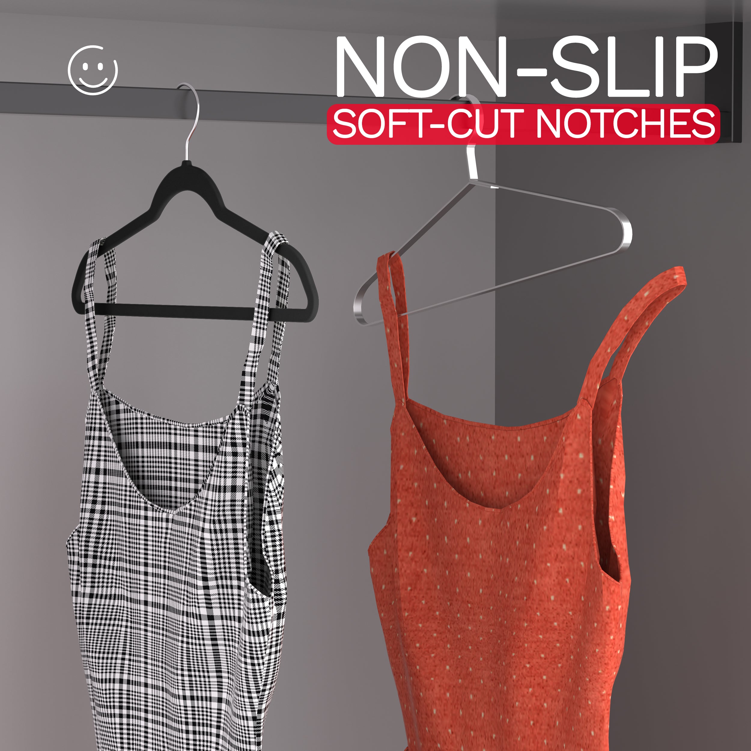 Black Velvet Hangers 60 Pack, Slim Space Saving Suit Hangers for Closet Organizer, Rotating Silver Hook, Non Slip Clothes Felt Hanger Heavy Duty for Coat,Shirt, Pants, Camisole, Dress