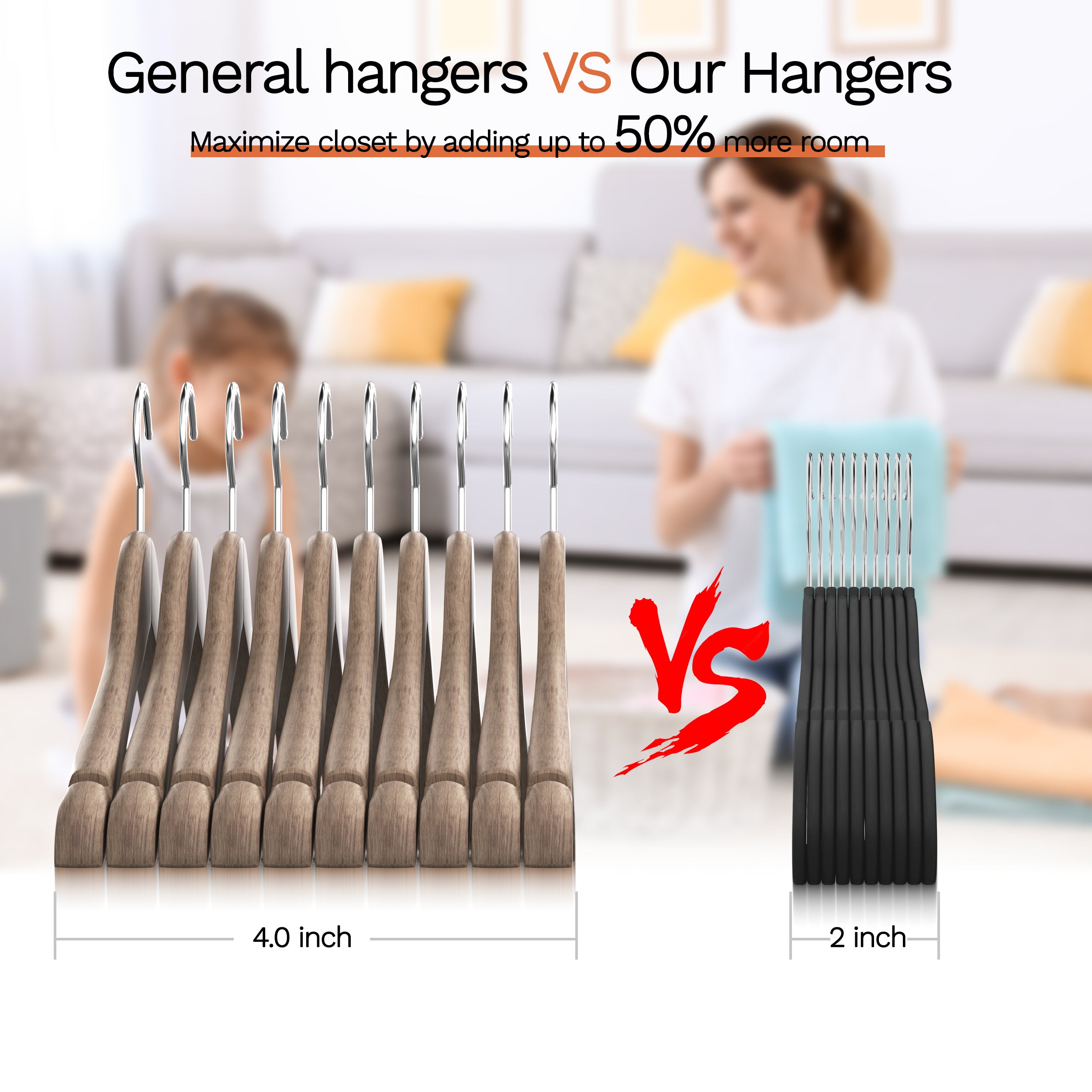 Black Velvet Hangers 60 Pack, Slim Space Saving Suit Hangers for Closet Organizer, Rotating Silver Hook, Non Slip Clothes Felt Hanger Heavy Duty for Coat,Shirt, Pants, Camisole, Dress
