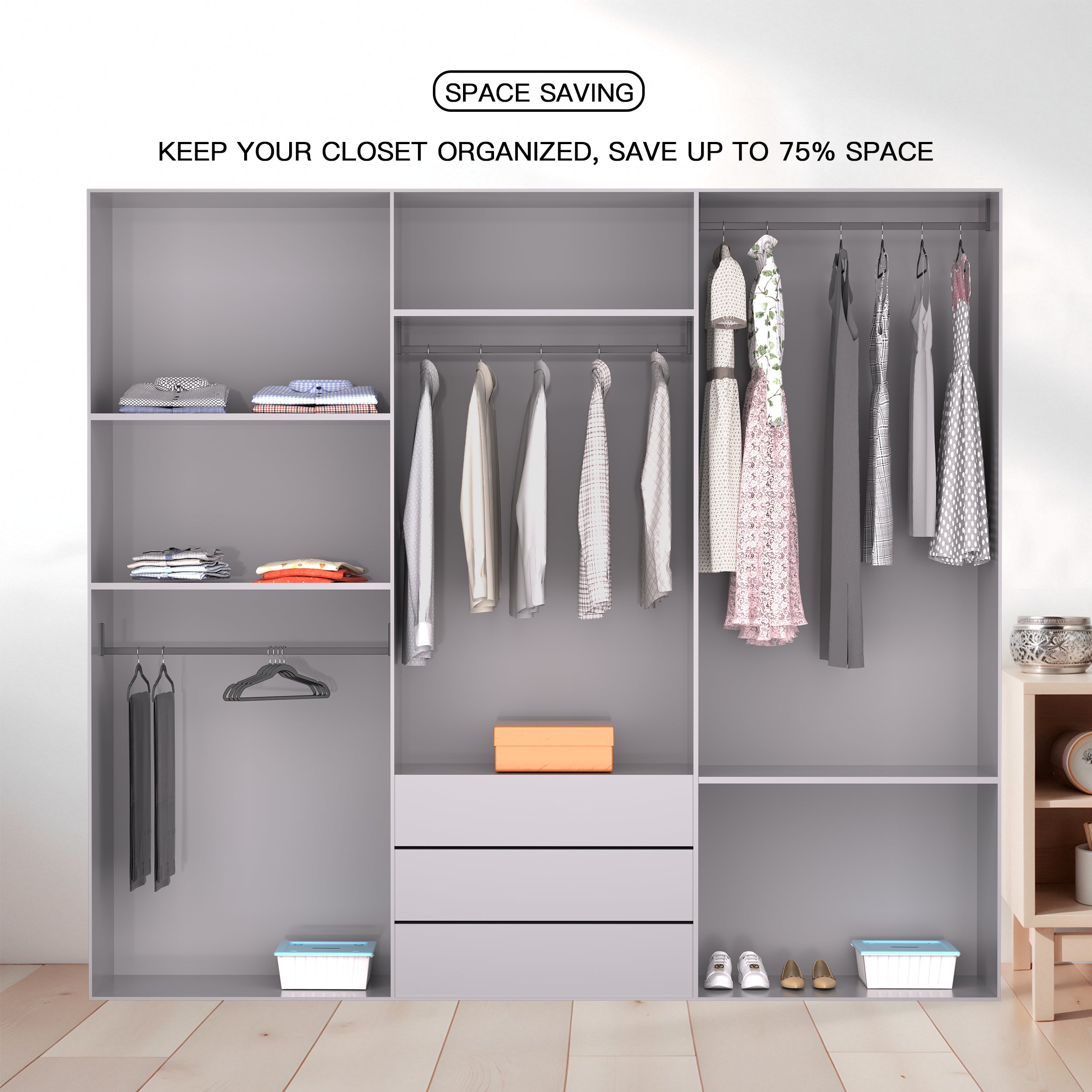 Black Velvet Hangers 60 Pack, Slim Space Saving Suit Hangers for Closet Organizer, Rotating Silver Hook, Non Slip Clothes Felt Hanger Heavy Duty for Coat,Shirt, Pants, Camisole, Dress